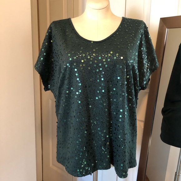 lane bryant sequin top